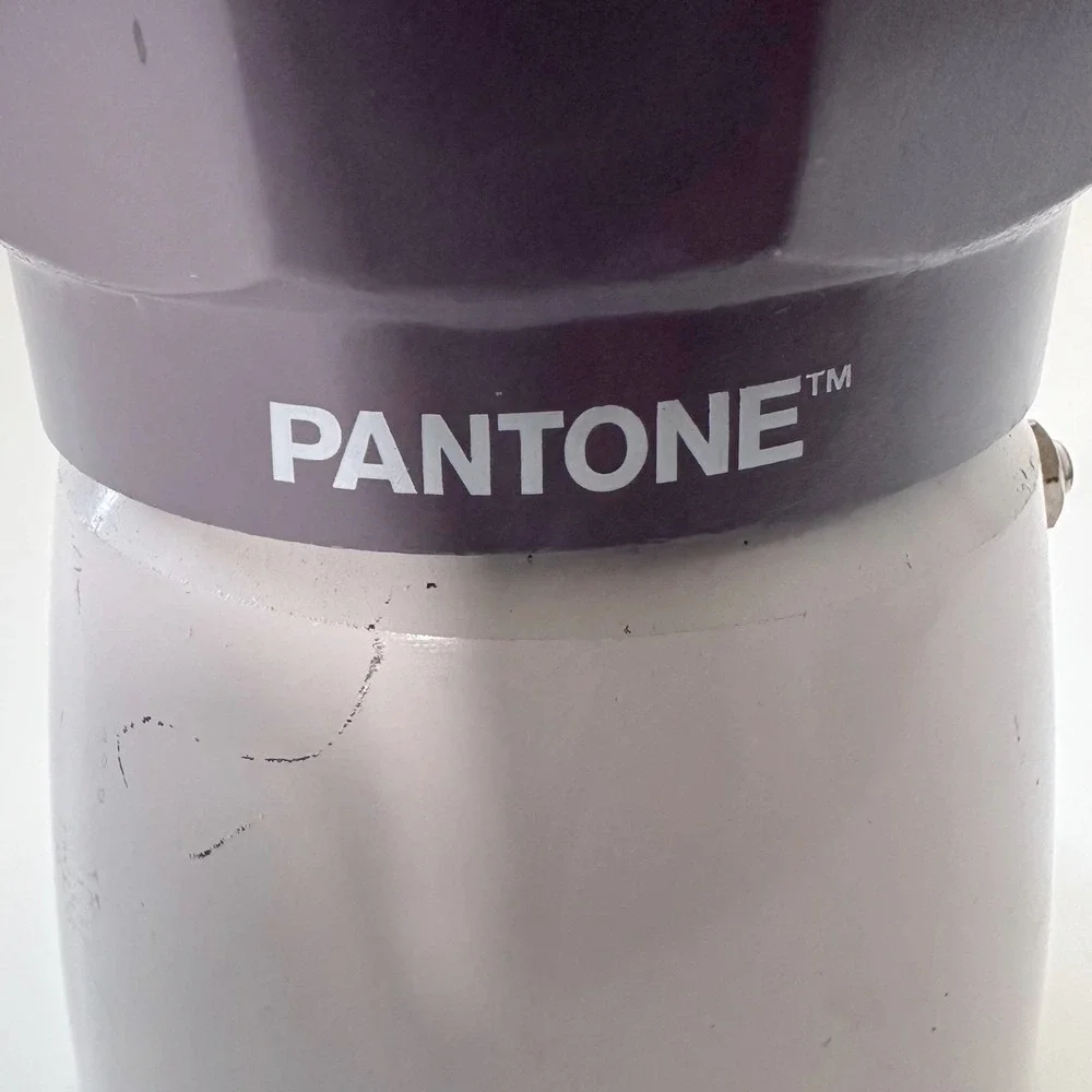 Egon Pantone Moka Pot Espresso Maker Stovetop Purple White Aluminum 6-Cup Coffee